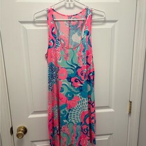 Lilly Pulitzer Pink and Blue Floral Dress